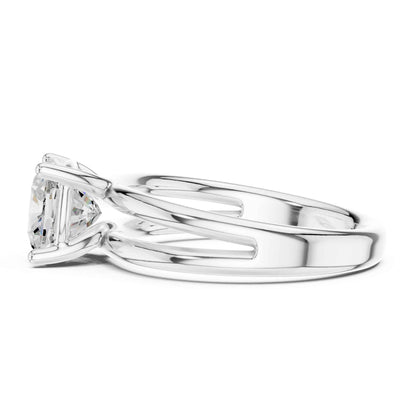 2 Carat Cushion Cut Diamond Solitaire Engagement Ring