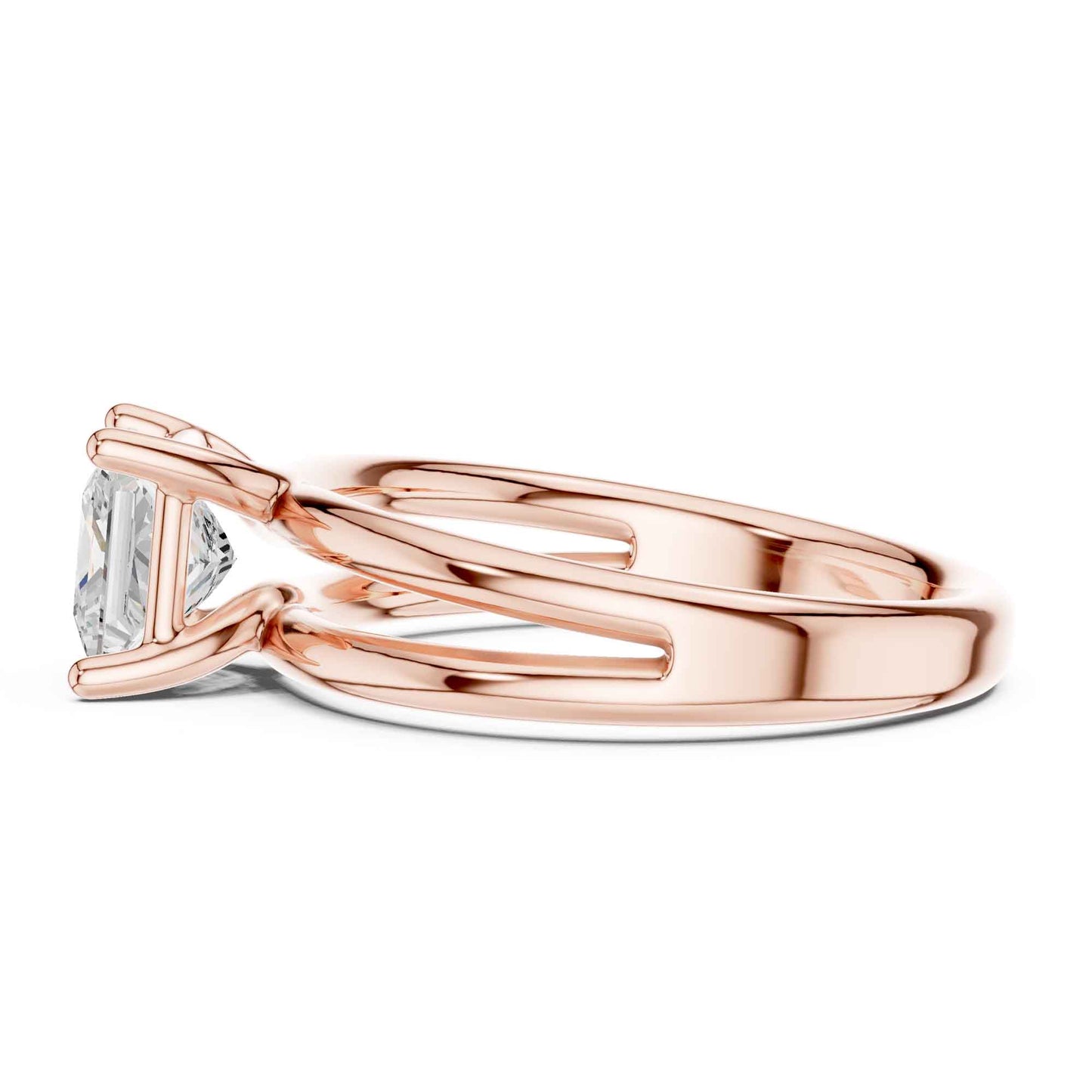 2 Carat Princess Cut Diamond Solitaire Engagement Ring