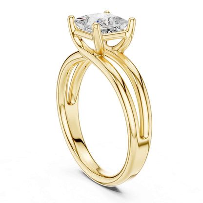 2 Carat Princess Cut Diamond Solitaire Engagement Ring