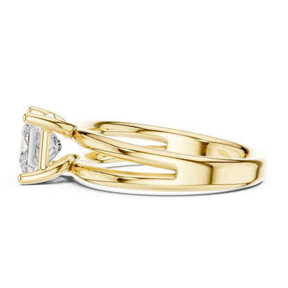 2 Carat Princess Cut Diamond Solitaire Engagement Ring