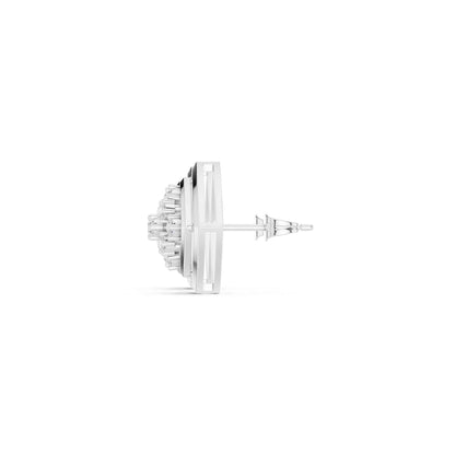 Classic Round Cut Lab Grown Diamond Halo Stud Earrings