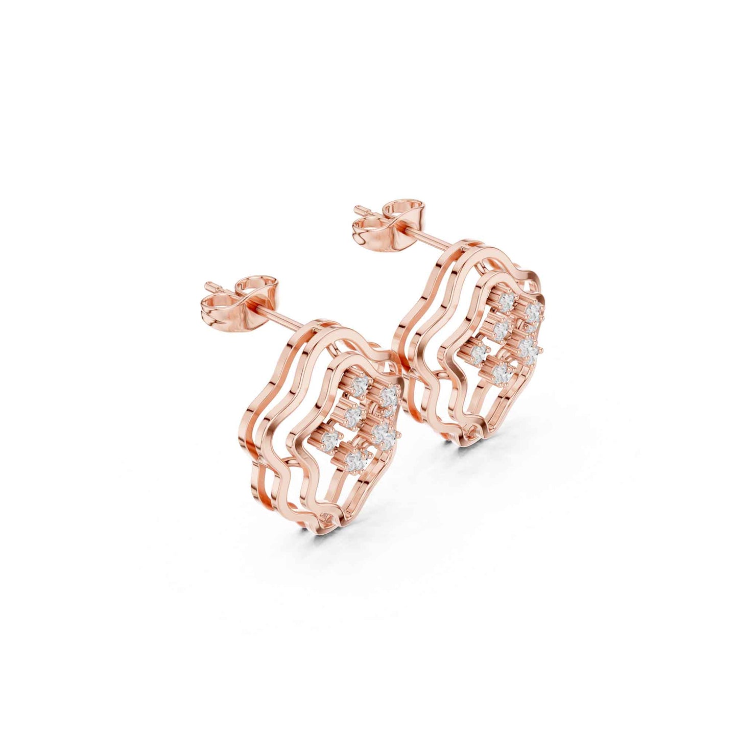 Bloom Halo Lab Grown Diamond Stud Earrings