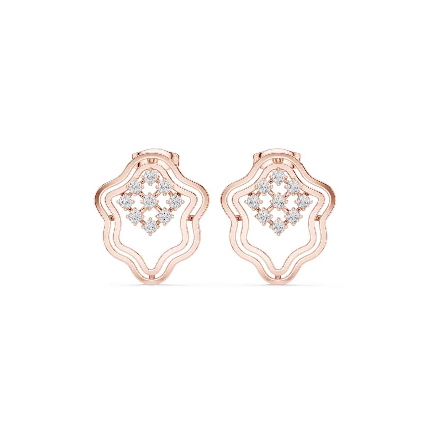 Bloom Halo Lab Grown Diamond Stud Earrings