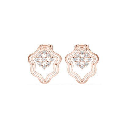 Bloom Halo Lab Grown Diamond Stud Earrings