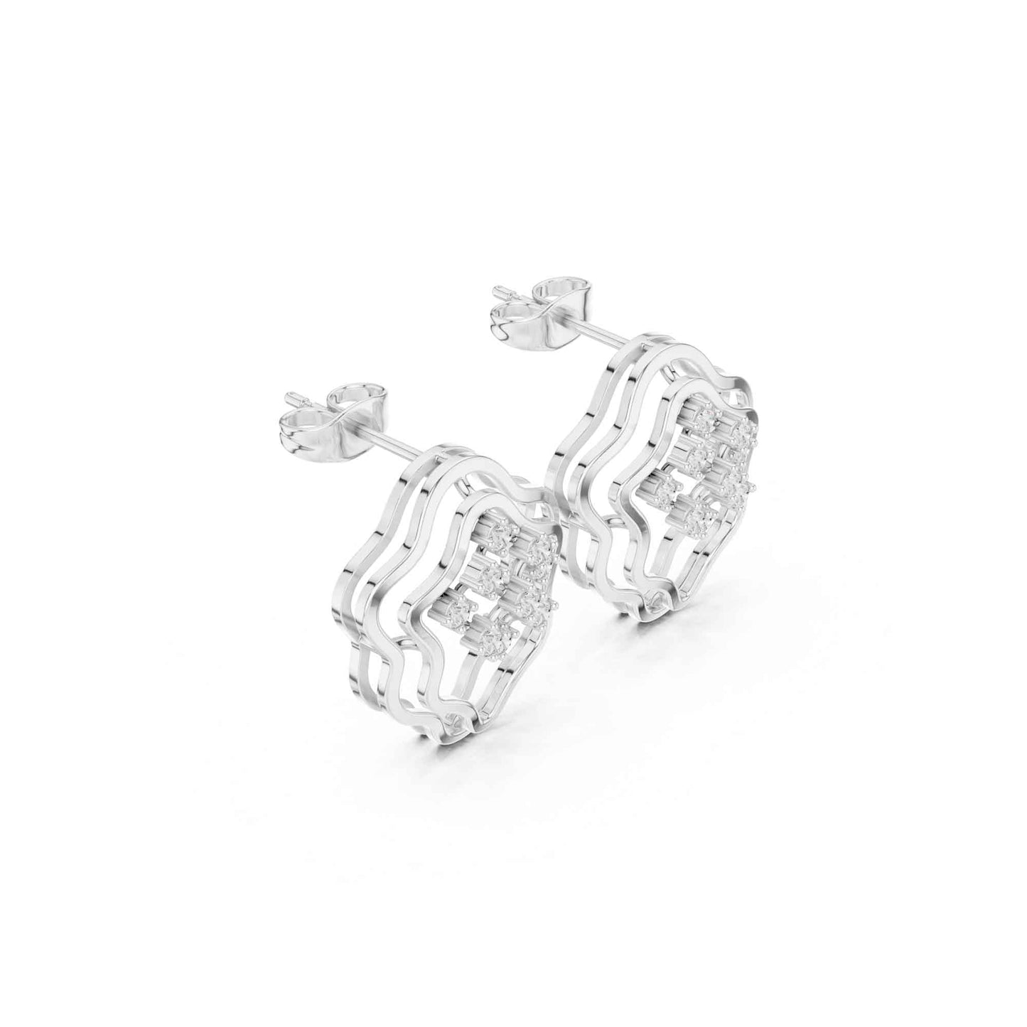 Bloom Halo Lab Grown Diamond Stud Earrings