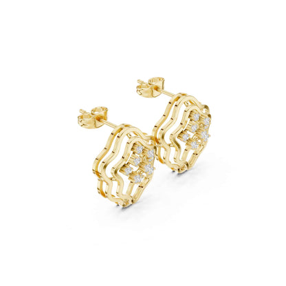 Bloom Halo Lab Grown Diamond Stud Earrings