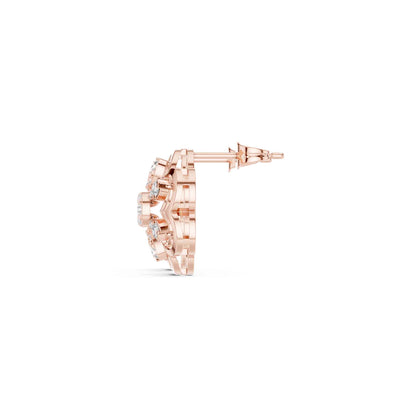 Classic Round Cut Lab Grown Diamond Stud Earrings