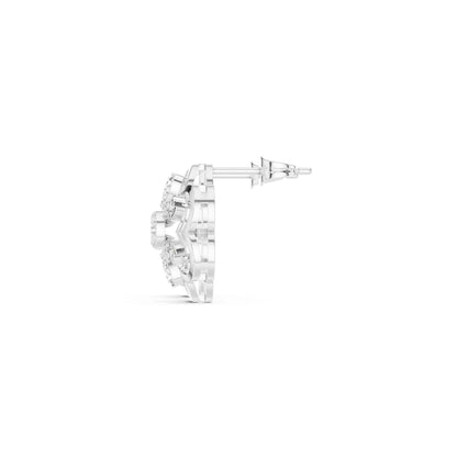 Classic Round Cut Lab Grown Diamond Stud Earrings