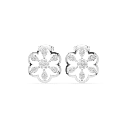 Classic Round Cut Lab Grown Diamond Stud Earrings