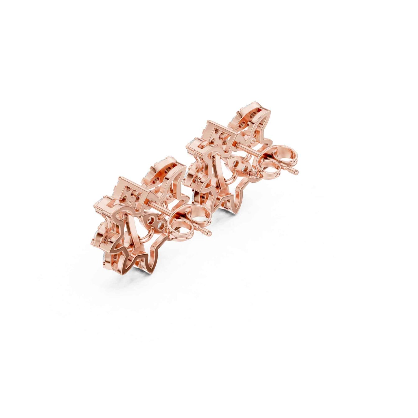 Classic Round Cut Lab Grown Diamond Stud Earrings