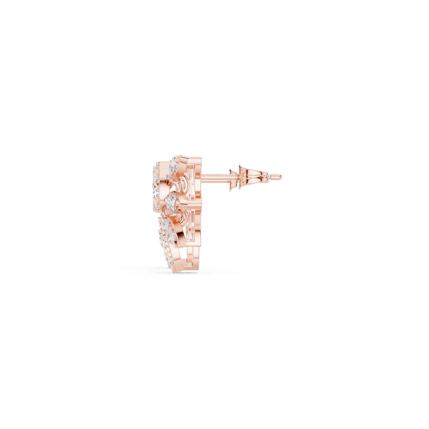 Classic Round Cut Lab Grown Diamond Stud Earrings