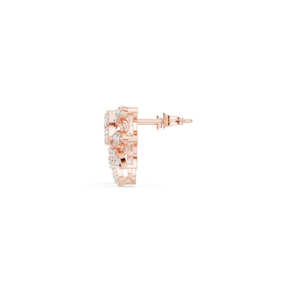 Classic Round Cut Lab Grown Diamond Stud Earrings