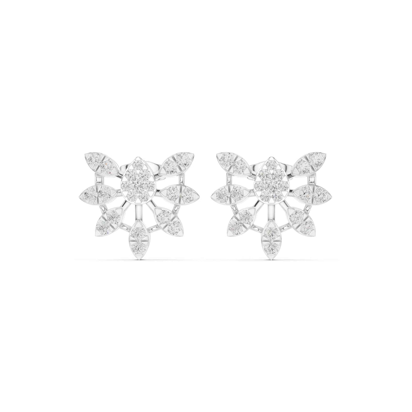 Classic Round Cut Lab Grown Diamond Stud Earrings