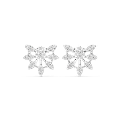 Classic Round Cut Lab Grown Diamond Stud Earrings