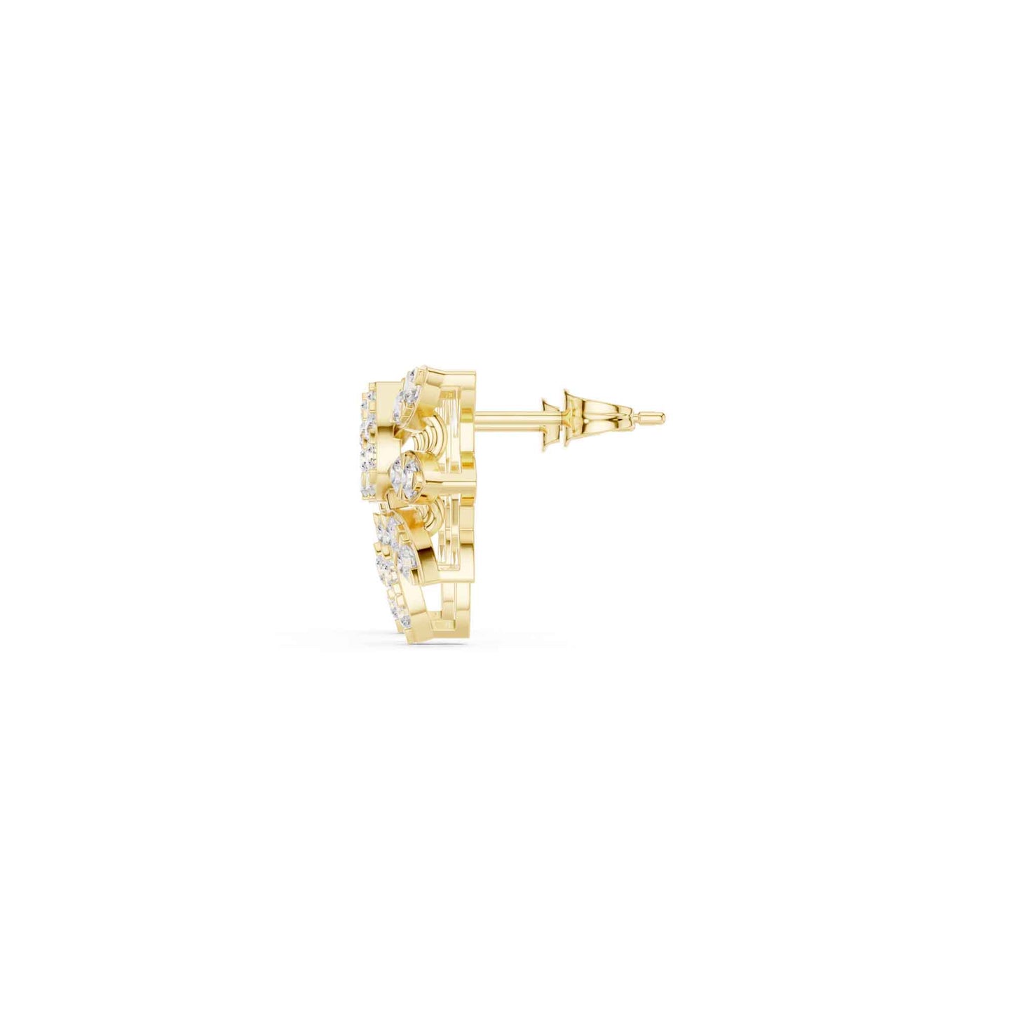 Classic Round Cut Lab Grown Diamond Stud Earrings