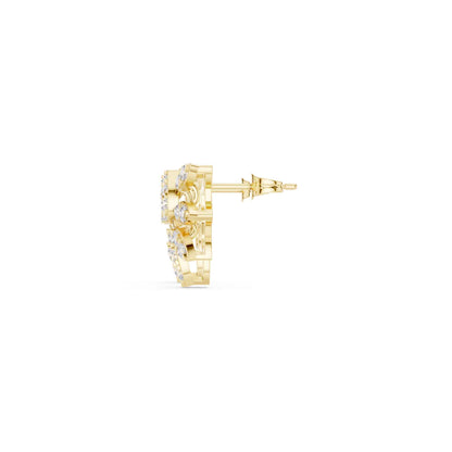 Classic Round Cut Lab Grown Diamond Stud Earrings