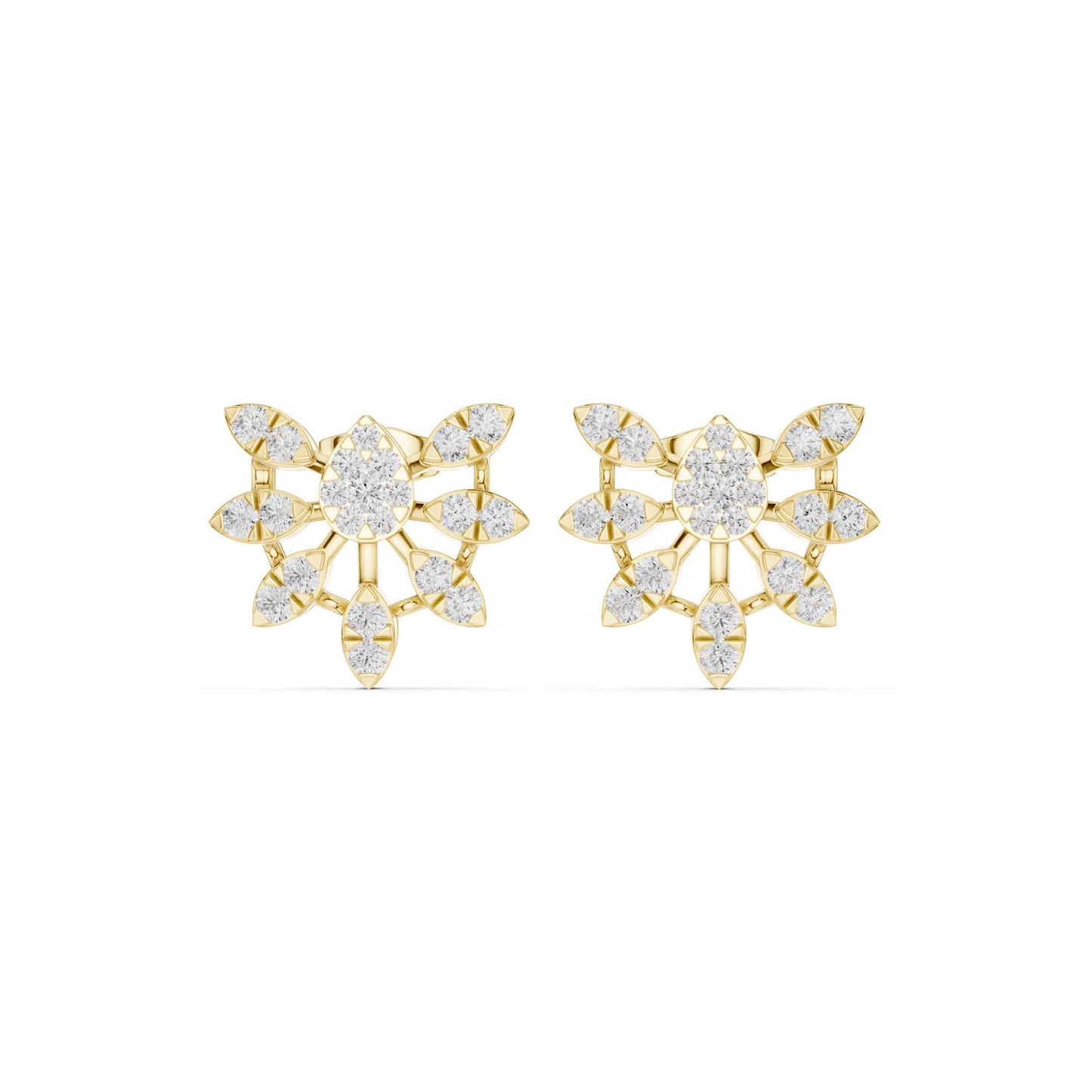 Classic Round Cut Lab Grown Diamond Stud Earrings