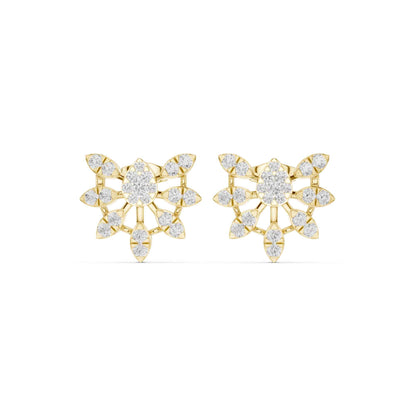 Classic Round Cut Lab Grown Diamond Stud Earrings