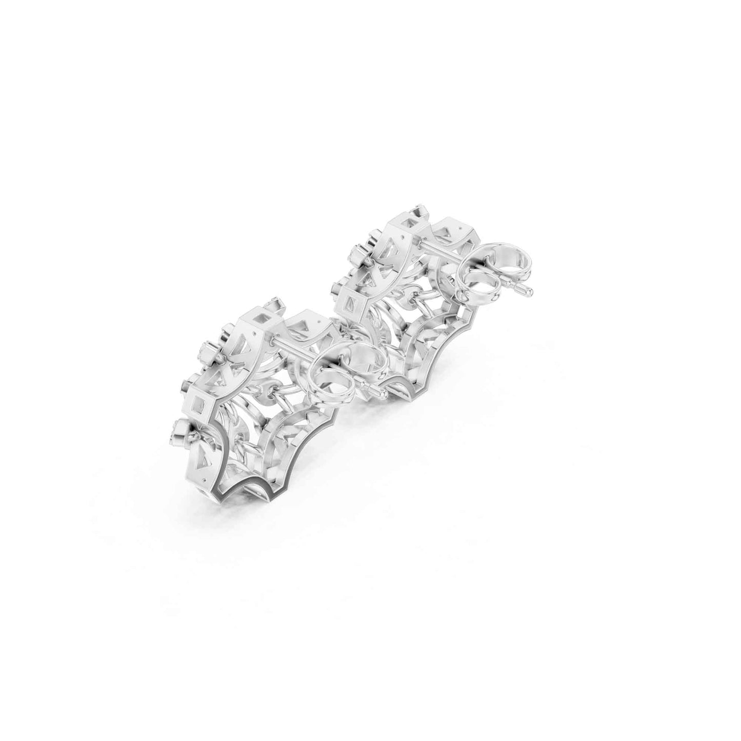 Bloom Radiance Round Cut Lab Grown Diamond Stud Earrings