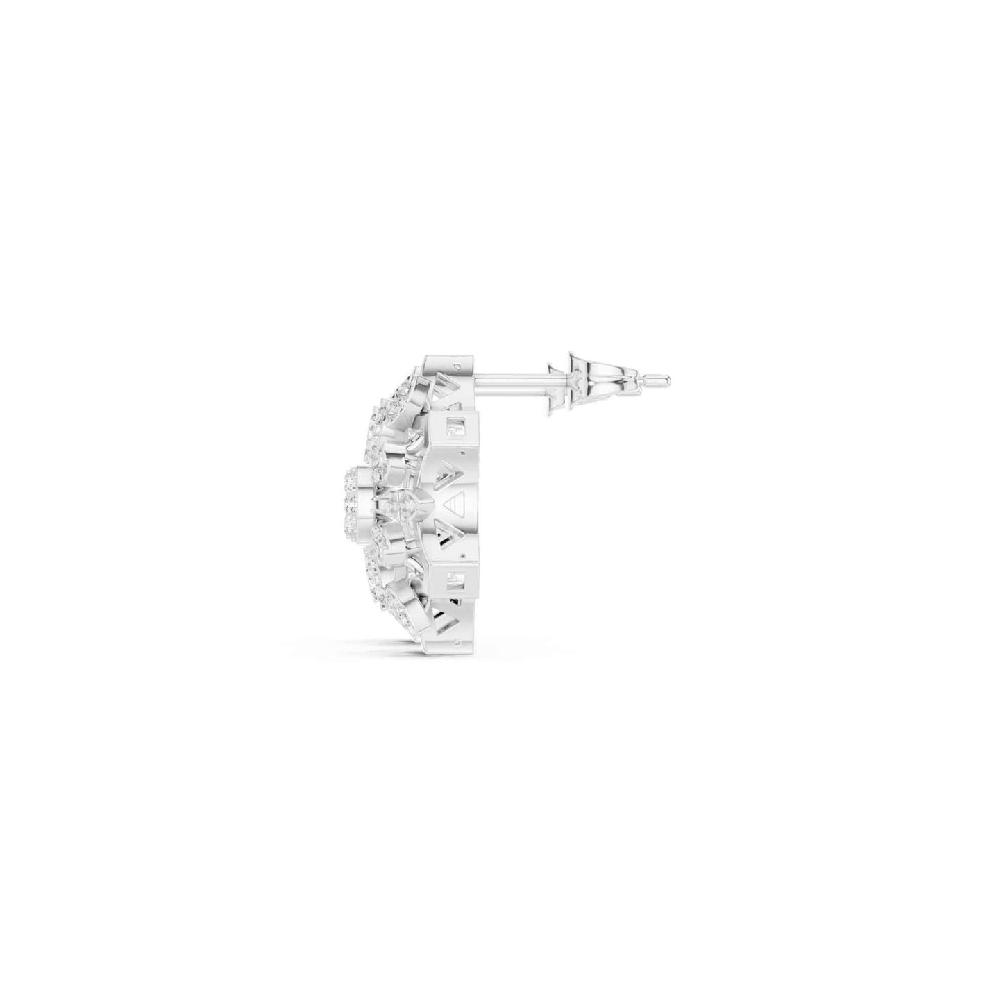 Bloom Radiance Round Cut Lab Grown Diamond Stud Earrings