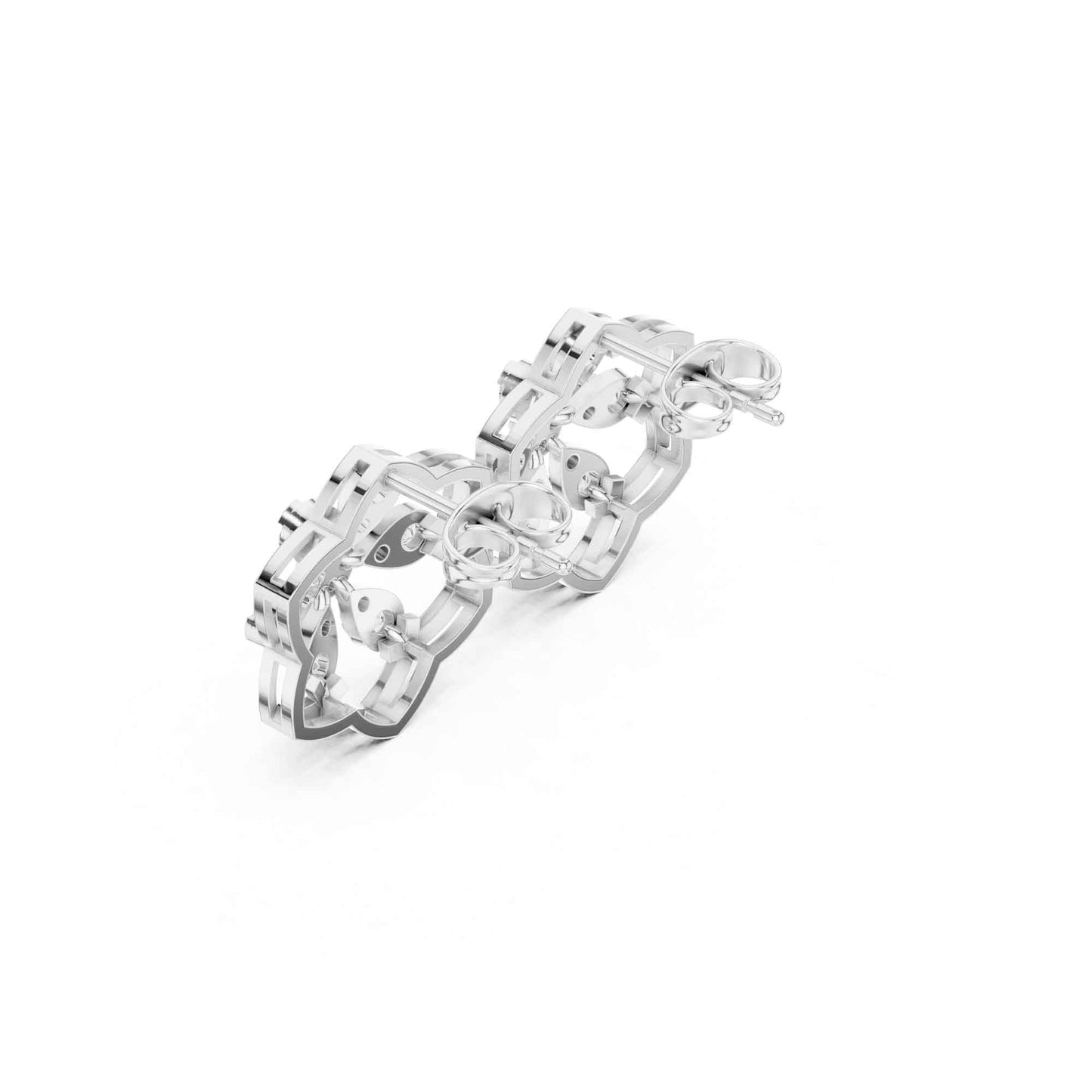Classic Flower Cluster Lab Grown Diamond Stud Earrings