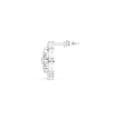 Classic Flower Cluster Lab Grown Diamond Stud Earrings
