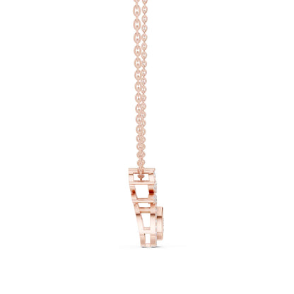 Pear Lab Grown Diamond Halo Drop Chain & Pendant