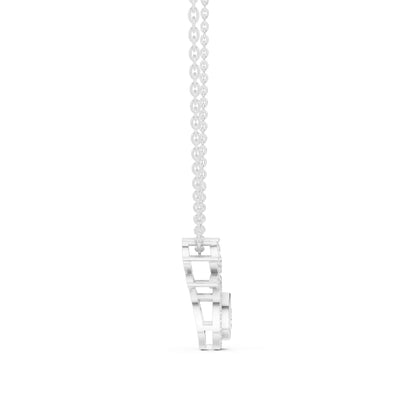 Pear Lab Grown Diamond Halo Drop Chain & Pendant