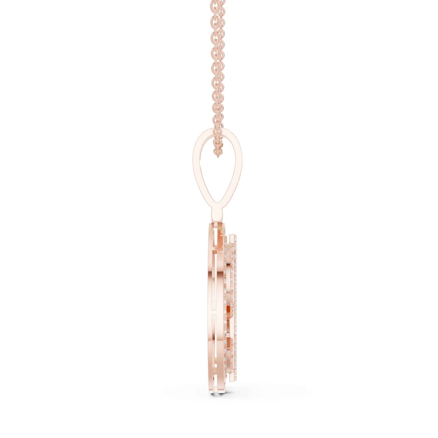 Pavé Lab Grown Diamond Dollar Sign Medallion Chain & Pendant