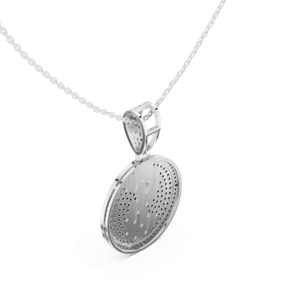 Pavé Lab Grown Diamond Dollar Sign Medallion Chain & Pendant