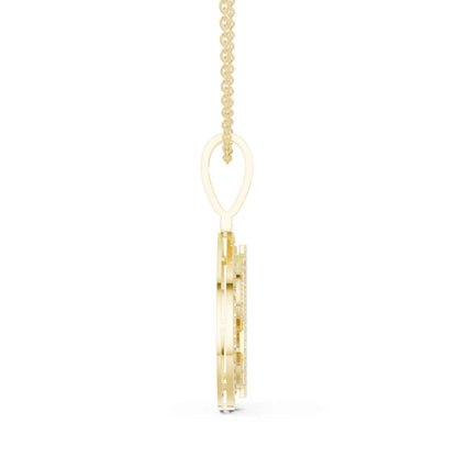 Pavé Lab Grown Diamond Dollar Sign Medallion Chain & Pendant