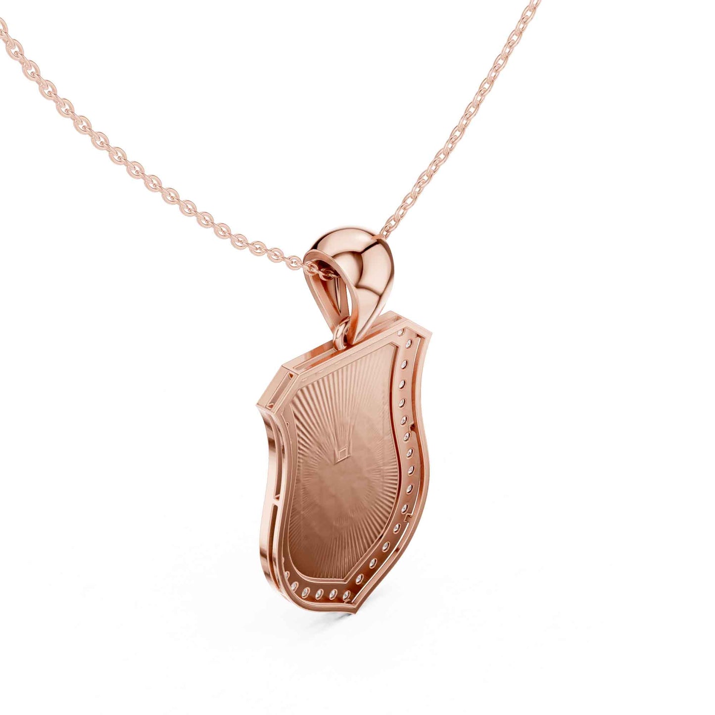 Anchor & Helm Lab Grown Diamond Shield Chain & Pendant