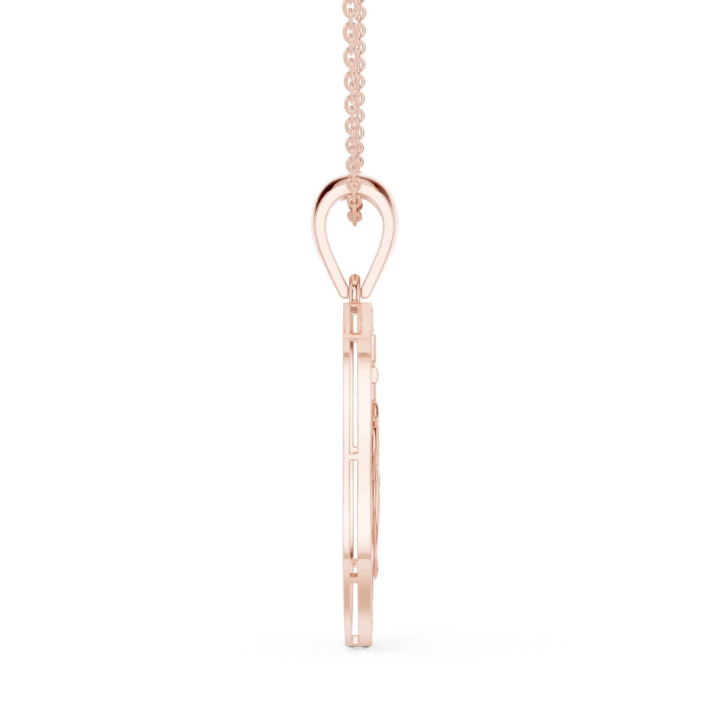 Anchor & Helm Lab Grown Diamond Shield Chain & Pendant