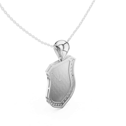 Anchor & Helm Lab Grown Diamond Shield Chain & Pendant
