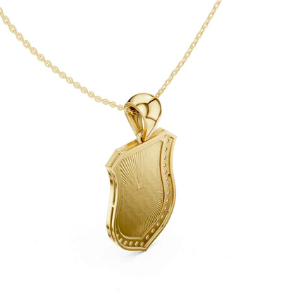 Anchor & Helm Lab Grown Diamond Shield Chain & Pendant