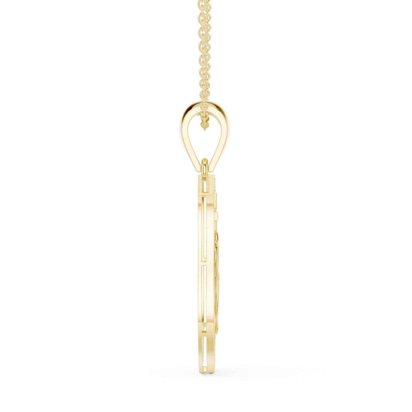 Anchor & Helm Lab Grown Diamond Shield Chain & Pendant