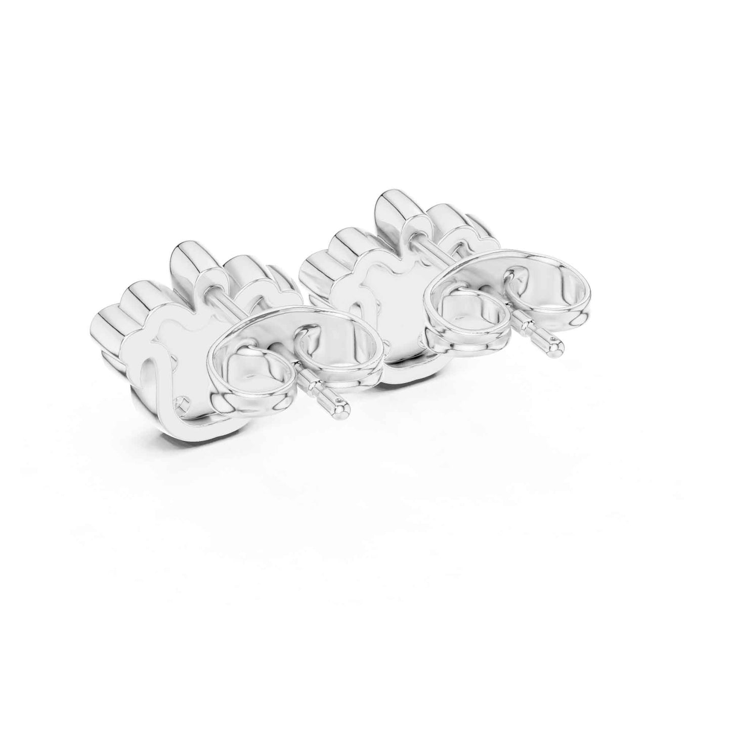 Royal Fleur Lab Grown Diamond Stud Earrings