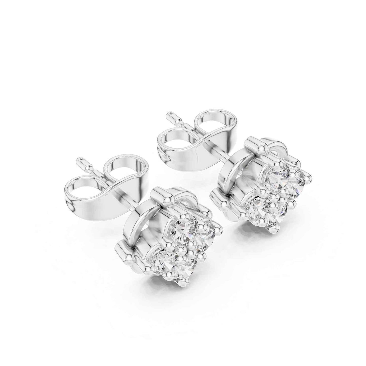 Celeste Bloom Lab Grown Diamond Stud Earrings