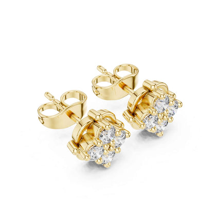 Celeste Bloom Lab Grown Diamond Stud Earrings