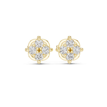 Celeste Bloom Lab Grown Diamond Stud Earrings