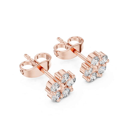 Royal Clover Lab Grown Diamond Stud Earrings