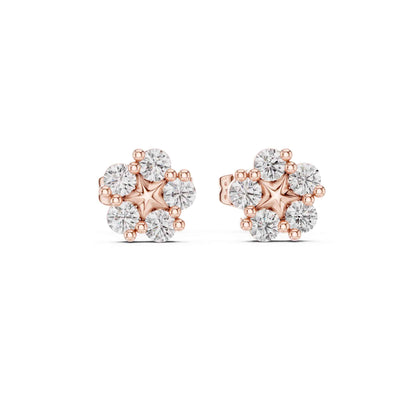 Royal Clover Lab Grown Diamond Stud Earrings