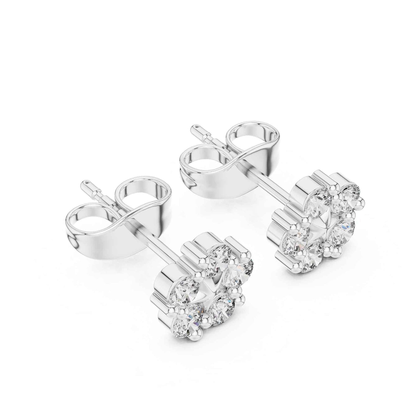 Royal Clover Lab Grown Diamond Stud Earrings