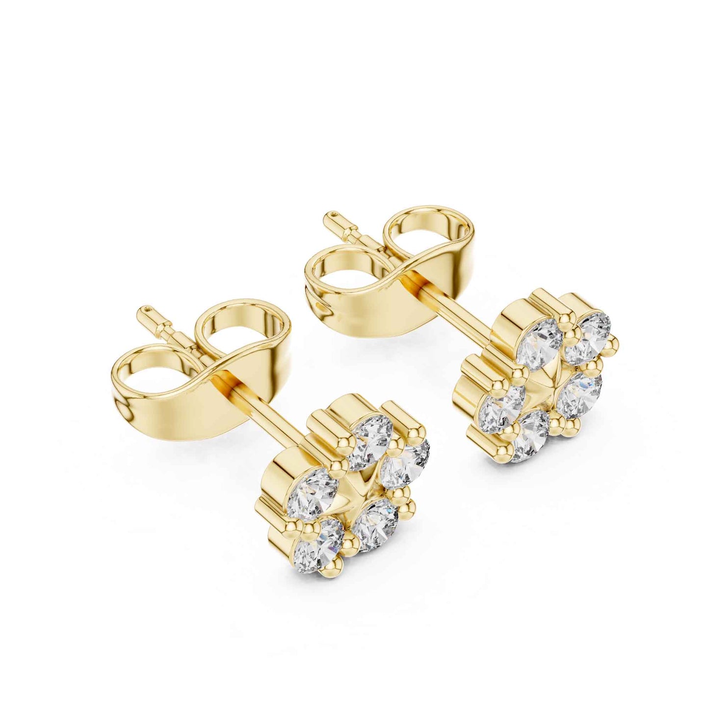 Royal Clover Lab Grown Diamond Stud Earrings