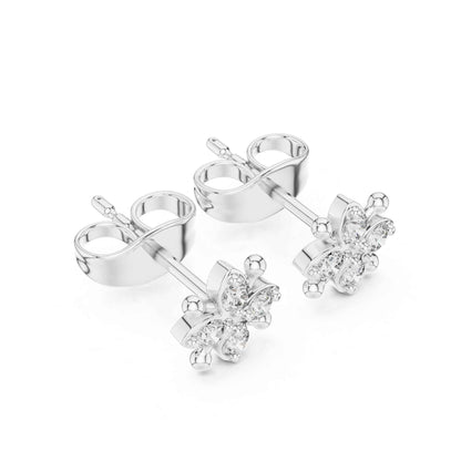 Classic Round Cut Lab Grown Diamond Stud Earrings