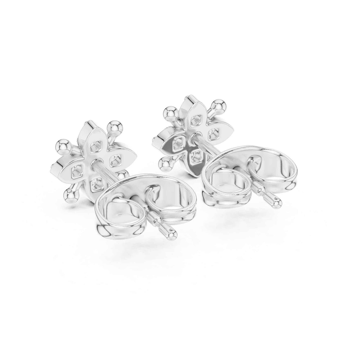 Classic Round Cut Lab Grown Diamond Stud Earrings