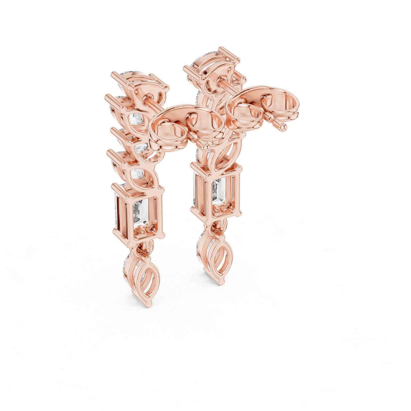 Linear Radiance Lab Grown Diamond Drop & Dangle Earrings
