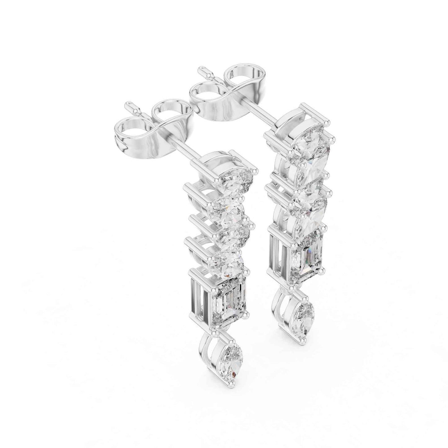 Linear Radiance Lab Grown Diamond Drop & Dangle Earrings