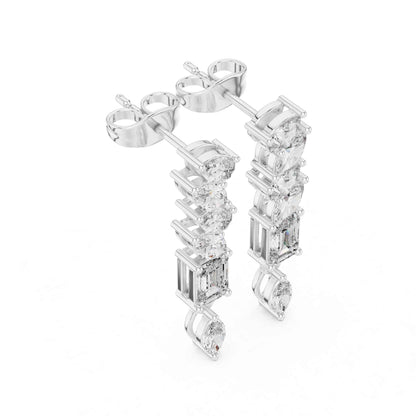 Linear Radiance Lab Grown Diamond Drop & Dangle Earrings