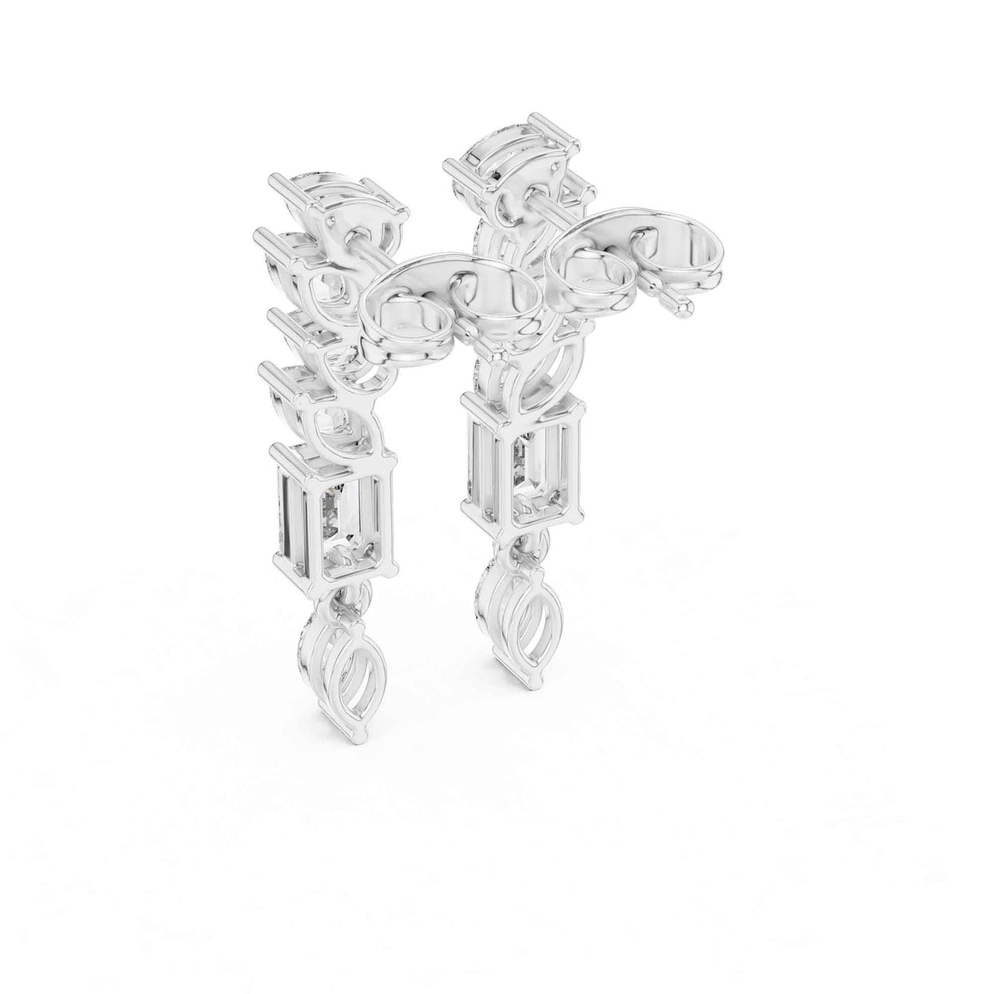 Linear Radiance Lab Grown Diamond Drop & Dangle Earrings